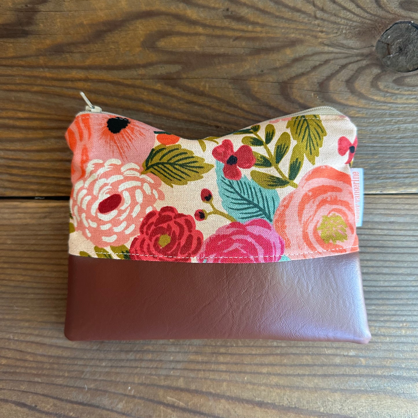 SUMMER FLORAL ZIPPER POUCH