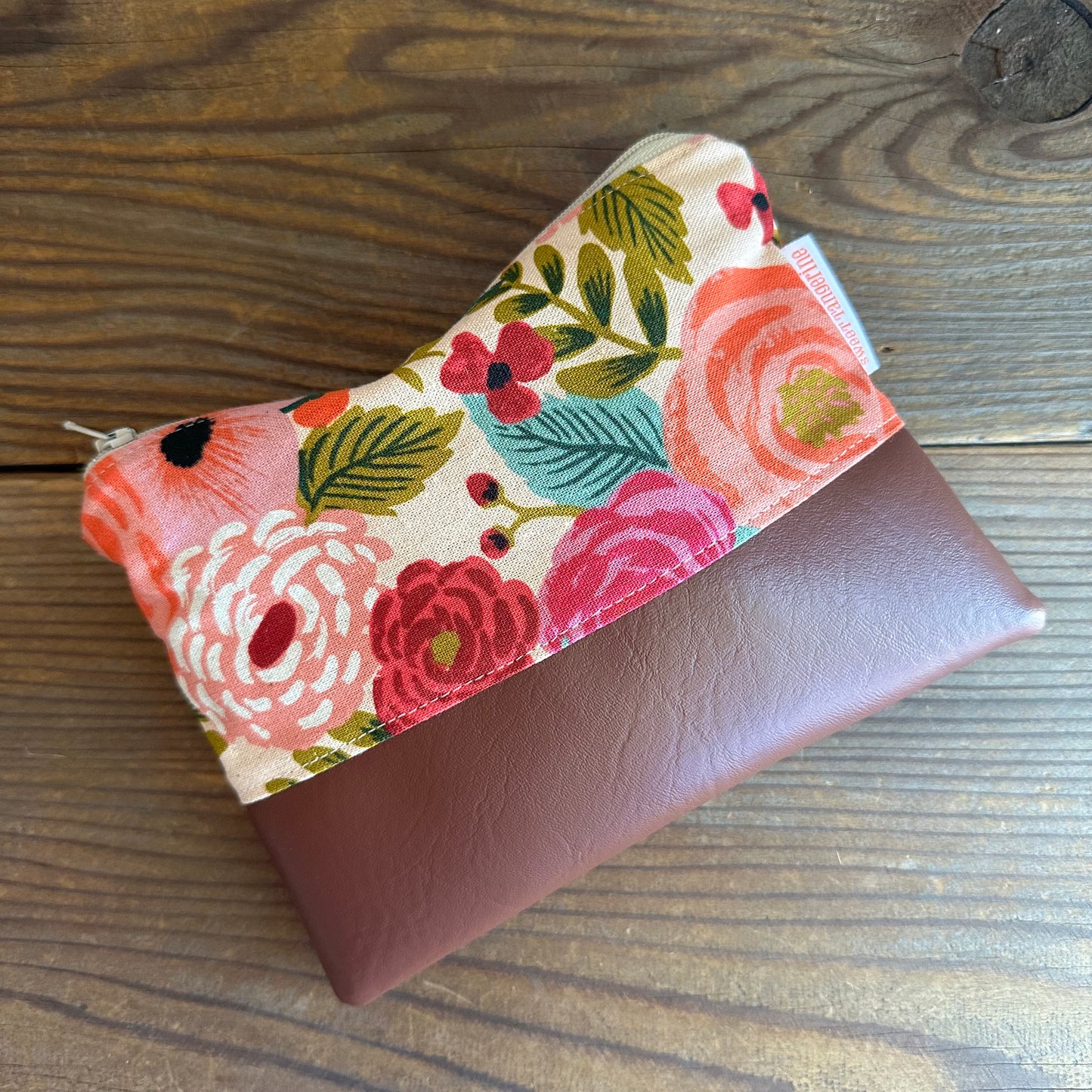 SUMMER FLORAL ZIPPER POUCH