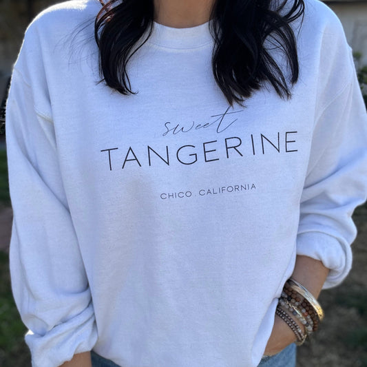 SWEET TANGERINE CREWNECK SWEATSHIRT